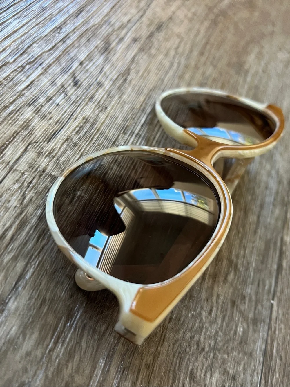 Chloe CE733S Tan Cream Oversized Glasses